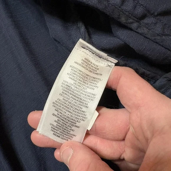 Polo Ralph Lauren Jacket Womens Medium Navy Full Zip Twill Bomber POLO Spell Out - Picture 15 of 16